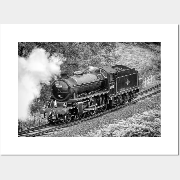 LNER K1 Class - Light Engine - Black and White Wall Art by SteveHClark